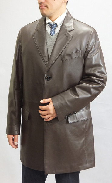 メンズ　チェスターコート　カシミヤ　ラム　高級　XLサイズ　美品　ブラック